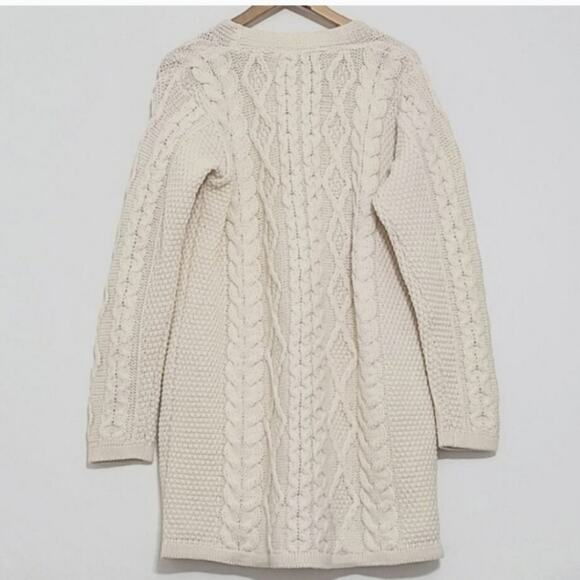 Aran Craft Chunky Merino Wool Sweater - Picture 3 of 8